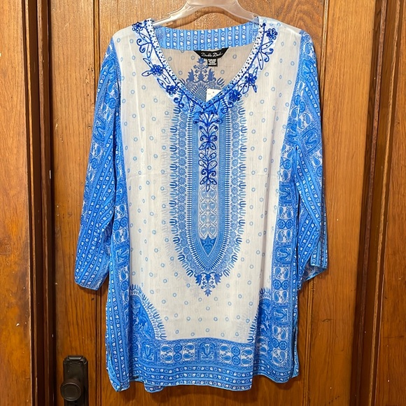 Plus size blouse made in India by Double Decker - Picture 1 of 2